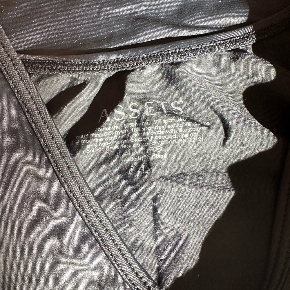 Assets By Sara Blakely Solid Black Shapewear Top/… - image 2